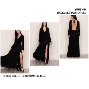 NEW women small YUMI KIM backless maxi dress
